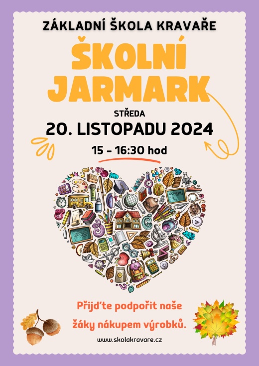 Plakát_ŠKOLNÍ JARMARK 2024