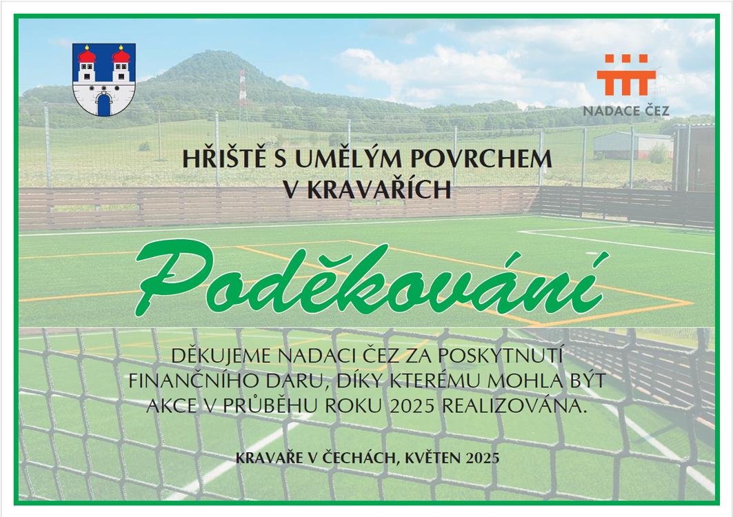 poděkování ČEZ 2025