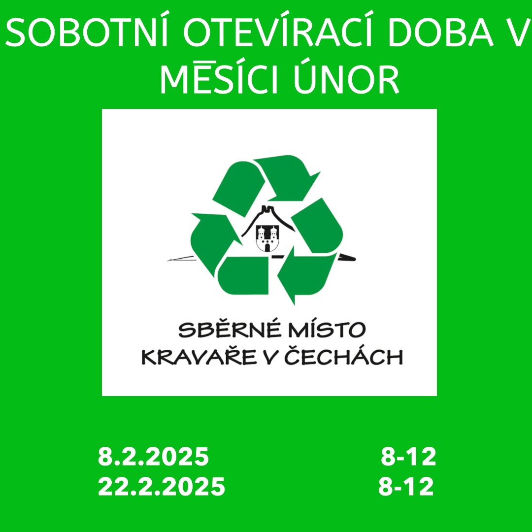 SOBOTNÍ OTEVÍRACÍ DOBA (ÚNOR)